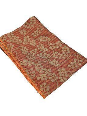 Damask Floral Upholstery Fabric Lightweight Material 26 x 46 Inches